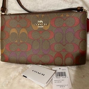 Coach cross body brown